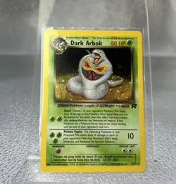Pokemon Team Rocket Dark Arbok Error Misprint 2/82 1999-23000 Date - Image 1