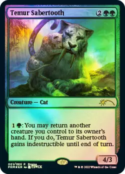 MTG FOIL Temur Sabertooth Lunar New Year - Promo: General #1 - Image 1