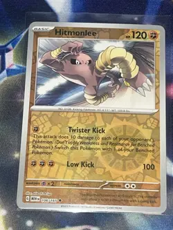 Hitmonlee Reverse Holo NM 106/165 Scarlet & Violet 151 Pokemon Card - Image 1