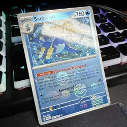 Samurott Black Bolt White Flare Pokeball Holo Pokemon 023/086 - Image 2