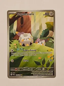 Togedemaru 104/094 Illustration Rare - Pokemon Phantasmal Flames NM IN HAND - Image 1