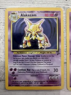 Pokemon TCG Alakazam 1/130 and Dark Alakazam 1st Edition 18/82 - Image 2