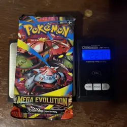 EXTREMELY HEAVY Pokemon Mega Evolution - Factory Sealed Booster Pack (22.70g!) - Image 1
