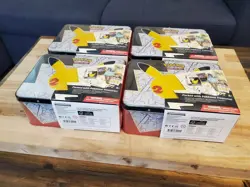 Pokemon Sealed Celebrations Collector Chest Tin 4 Pack 25th Anniversary Lunchbox - Image 2