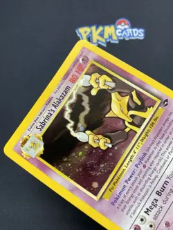Pokemon TCG Sabrina’s Alakazam Gym Challenge 16/132 Holo Rare With Swirl LP. - Image 2