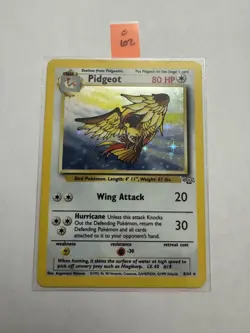 Pokemon TCG Pidgeot Jungle 8/64 Holo Unlimited Holo Rare LP+ - Image 1
