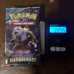22.45g! HEAVY Weight Pokemon TCG Twilight Masquerade Booster Pack ! - Image 1