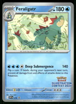 Feraligatr - (Illustration Contest 2024) 213 Promo Normal NM Pokemon SV: Scarlet - Image 1