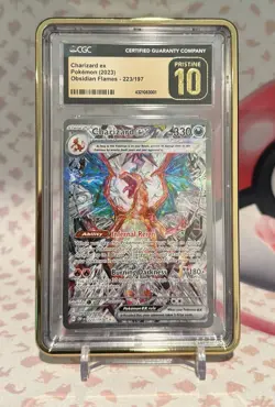 Charizard ex 223/197 Pokemon Obsidian Flames CGC Pristine 10 SIR LOW POP - Image 1