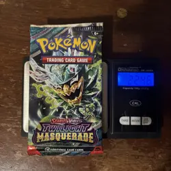 22.46g! HEAVY Weight Pokemon TCG Twilight Masquerade Booster Pack - Image 1
