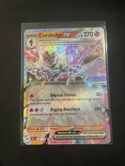 Pokemon TCG Ceruledge EX 036/191 Surging Sparks Double Rare - Image 3