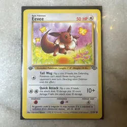 1st Edition Eevee 51/64 Jungle Set Vintage 1999 Pokemon TCG WOTC - Image 1