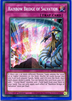 G Rainbow Bridge of Salvation MP22-DE270 Prismatic Secret Rare 1st Editio Yugioh - Image 1