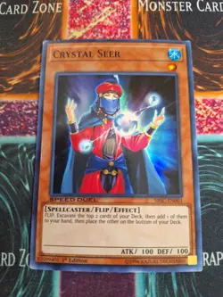 Yu-Gi-Oh! Crystal Seer SBSC-EN003 Super Rare 1st Edition Lightly Played - Image 1
