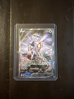 Pokemon TCG Arceus v Alternate Art Holo Ultra Rare Card 166/172 Brilliant Stars - Image 1