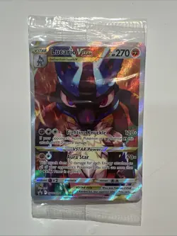 Lucario VSTAR Promo SWSH291 Crown Zenith ETB Pokemon Card - Sealed - Image 1