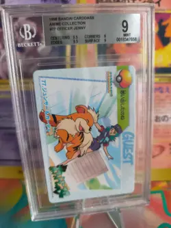 Pokemon Card Japanese Carddass Vending Anime BGS Beckett Officer Jenny Growlithe - Image 1