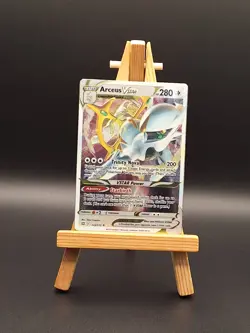 Pokemon TCG Arceus V & Arceus VSTAR Metal Promo Cards 122 & 123/172. Both NM - Image 1