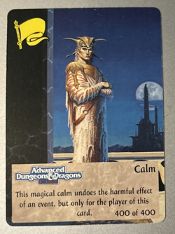 Spellfire CCG Common Card Calm - 1st Edition 400 of 400 - Image 1