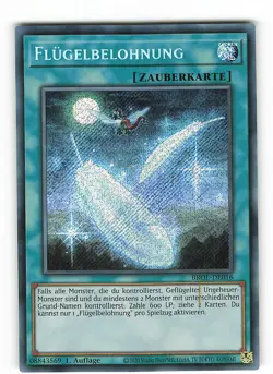 Yugioh FLUGELBELOHNUNG , brol-de016 Secret Rare deutsch Near Mint 1. Auflage - Image 1