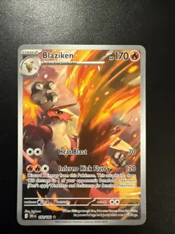 Pokemon Blaziken Destined Rivals Illustration Card 192/182 Near Mint Condition - Image 1