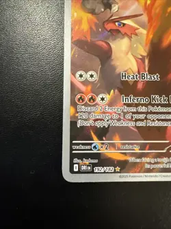 Pokemon Blaziken Destined Rivals Illustration Card 192/182 Near Mint Condition - Image 5