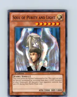 Yu-Gi-Oh TCG Soul Of Purity And Light SDLS-EN016 1st Edition Common Card NM - Image 1
