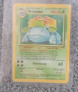 Pokemon TCG Venusaur Base Set Holo Unlimited Rare Card 15/102 - Image 1