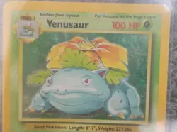 Pokemon TCG Venusaur Base Set Holo Unlimited Rare Card 15/102 - Image 3