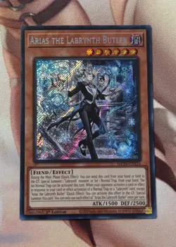 Yugioh - Arias the Labrynth Butler - MP24-EN116 Secret Rare (MISPRINT FOIL) - NM - Image 1
