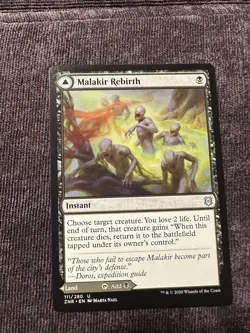 Malakir Rebirth Zendikar Rising NM Regular Card, Magic the Gathering - Image 1