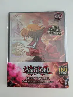 Konami Yu-Gi-Oh! 9-Pocket Portfolio - JADEN AND YUBEL (Holds 180 Cards) - New - Image 1