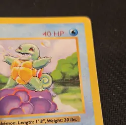 Shadowless Squirtle 63/102 Base Set Vintage Pokemon Card WOTC TCG - Image 4