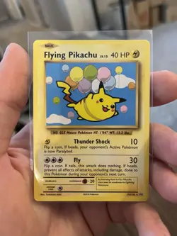 Pokemon Card Flying Pikachu Evolutions Secret Rare 110/108 Near Mint - Image 1