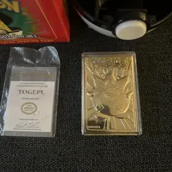 pokemon 23k gold plated togepi Box Ball And Card - Image 2