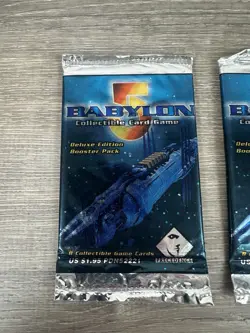 Babylon 5 Deluxe Edition CCG Booster Game Card Pack Lot 3 Sealed Packs - Image 2