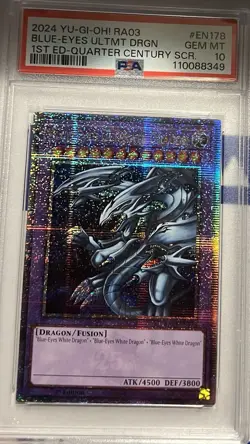 PSA GEM MT 10 2024 YU-GI-OH RA03 BLUE-EYES ULTIMATE DRAGON 1ST EDITION - Image 4