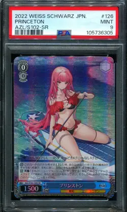 PSA 9 Princeton AZL/S102-SR Azur Lane Weiss Schwarz Card - Image 1