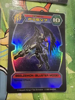 Digimon D Tector Beelzemon Buster Mode Trading Card Holographic - Image 1