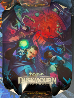 Magic the Gathering MTG Duskmourn Foil Promo Poster 18"x24" Not Displayed - Image 1