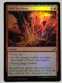 Drill Too Deep 0133 Edge of Eternities Foil Magic the Gathering - Image 1