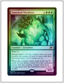 1x Famished Worldsire, Foil, Magic the Gathering MTG NM - Image 1