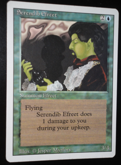 Serendib Efreet Revised Edition LP Lightly Played MTG Magic the Gathering - Image 1