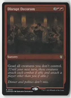 MTG - Disrupt Decorum (Foil Etched) R Commander Masters 533 LP-NM - Image 1