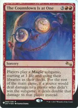 MTG Unstable - The Countdown Is at One (Foil) [The List] - Image 1