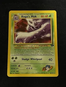 2000 Pokemon Gym Challenge 1st Edition Koga's Muk #26/132 - Image 1