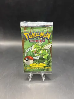 1999 Pokemon Jungle Booster Pack Factory Sealed Scyther WOTC (Assume Light) - Image 1