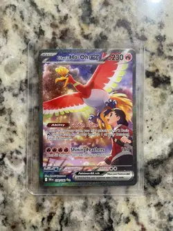 Pokemon Ethan's Ho-Oh ex 230/182 Destined Rivals Special Illustration Rare - Image 2