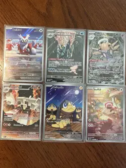 Pokemon TCG Mega Evolution Lot Of 6 Illustration Rare Near Mint Pack Fresh Cards - Image 1