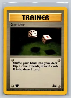 Pokemon TCG Gambler - Fossil 60/62 - 1st Edition - NM - Image 1